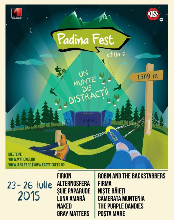 Saptamana viitoare incepe Padina Fest, festivalul de la inaltime